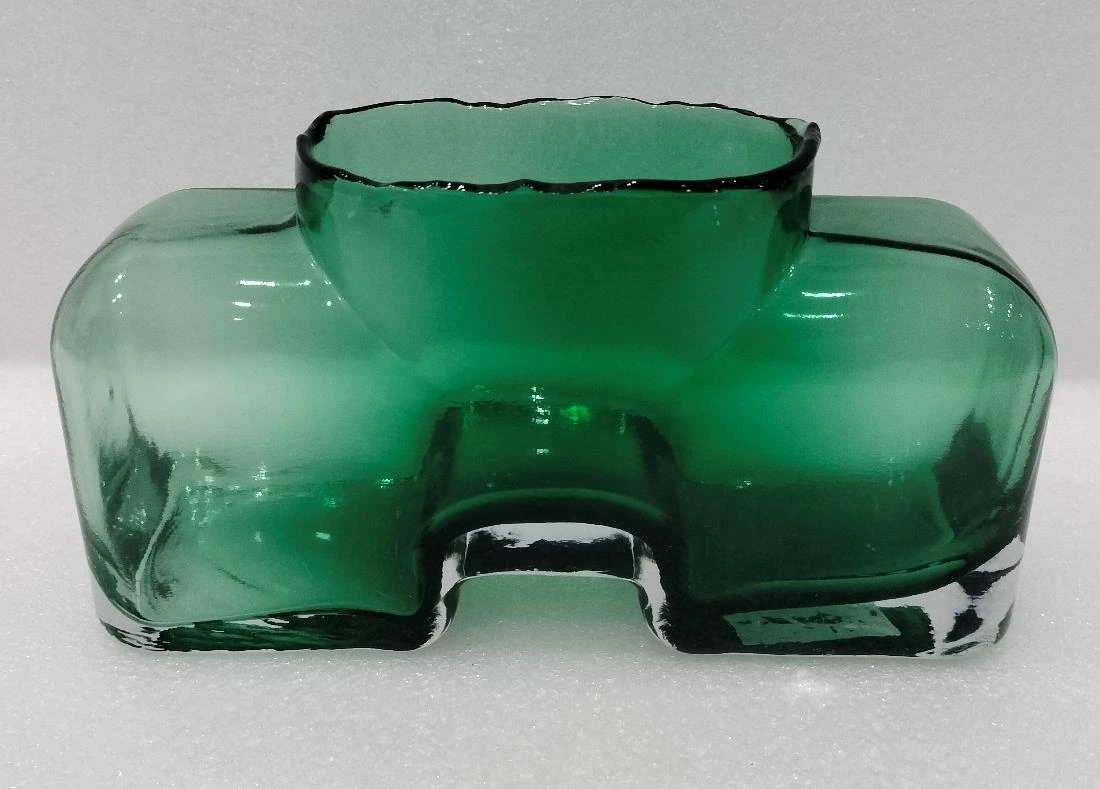 Glass Pot H Shape Low height 12x10x22cm